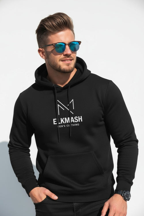 هودى شبابى قطن اللون الاسود